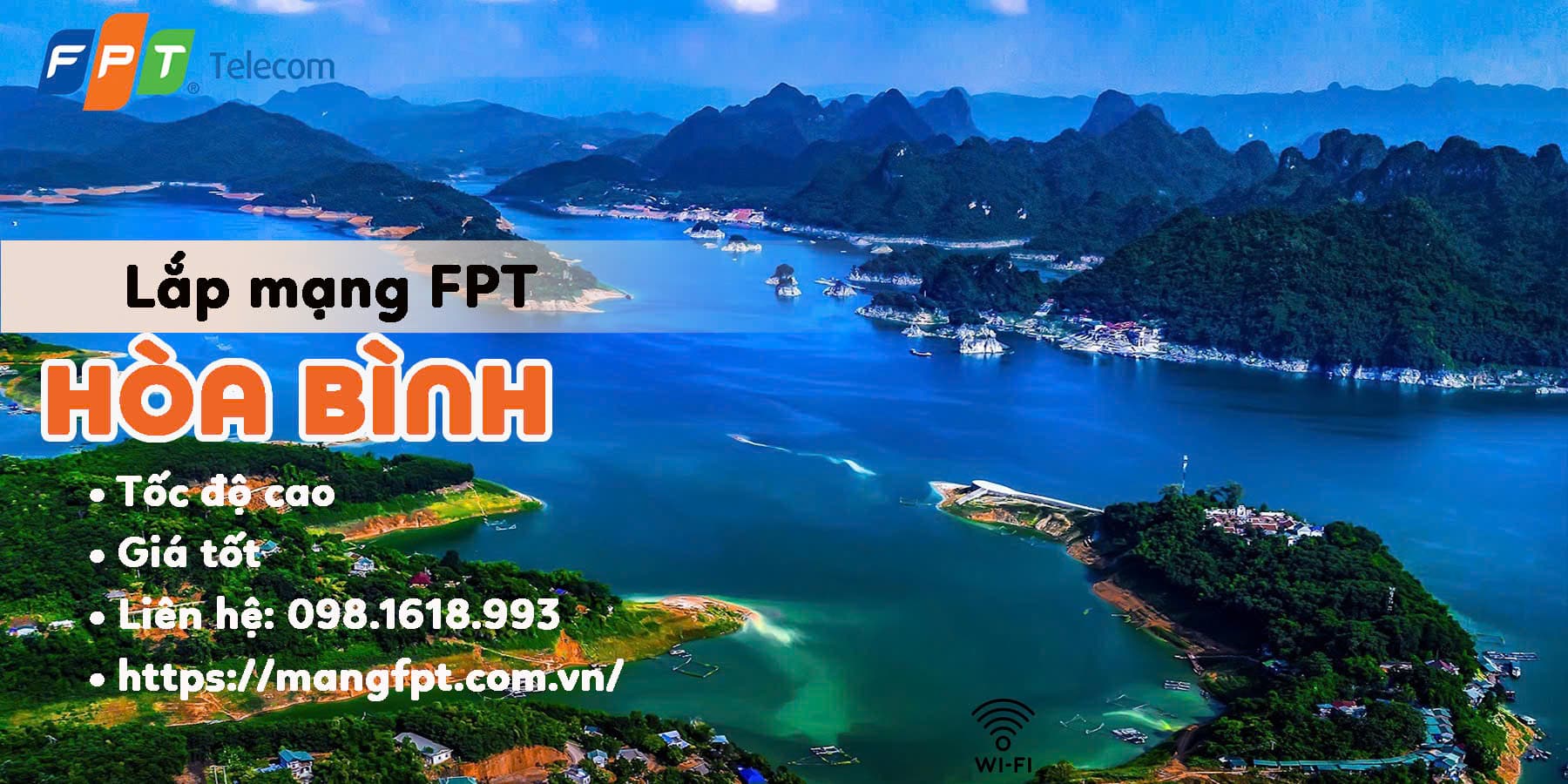 Lắp Mạng FPT Hòa Bình- Triển khai siêu tốc 24h